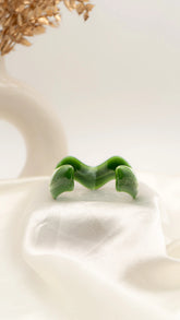 Jade Swirl Resin Bangle